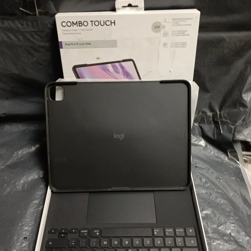 LOGI COMBO TOUCH KEYBOARD CASE FOR IPAD PRO 13-INCH (M4) – BLACK - SWISS KEYBOARD