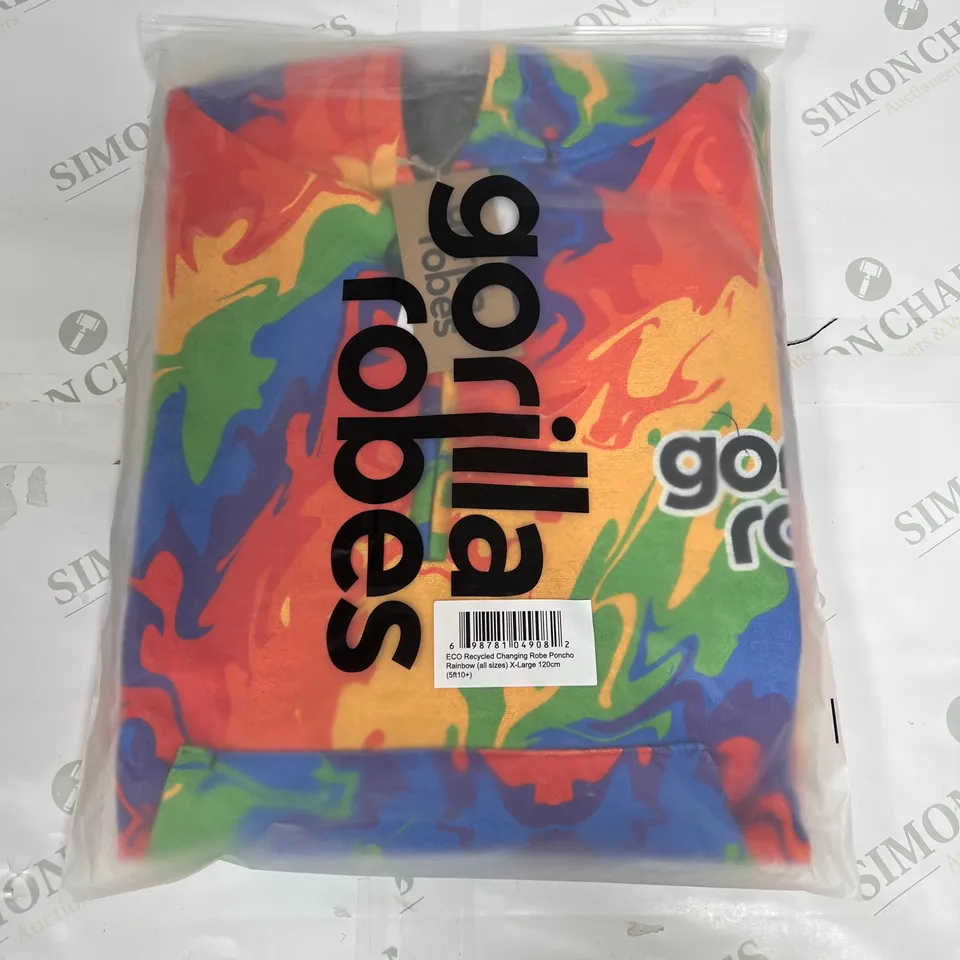 GORILLA ROBES CHANGING ROBE IN RAINBOW SIZE XL 