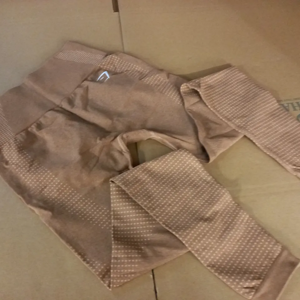 GYMSHARK BROWN LEGGINGS - S