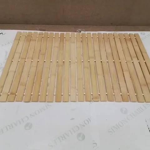 BOXED ELLSINORE RECTANGLE BATH MAT BAMBOO ROLL UP BATH DUCKBOARD MAT