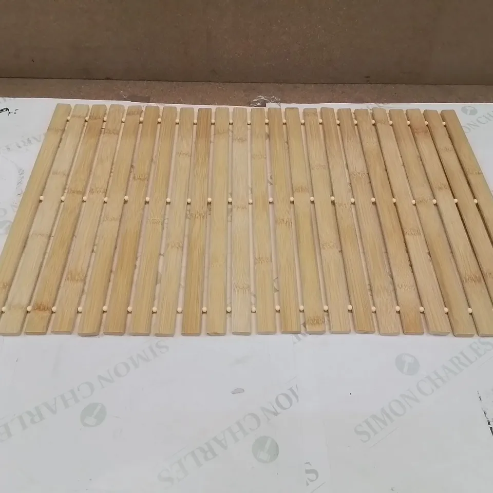 BOXED ELLSINORE RECTANGLE BATH MAT BAMBOO ROLL UP BATH DUCKBOARD MAT