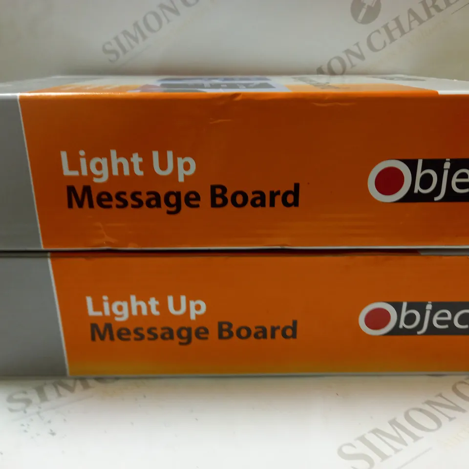 2 X OBJECT LIGHT UP MESSAGE BOARD 