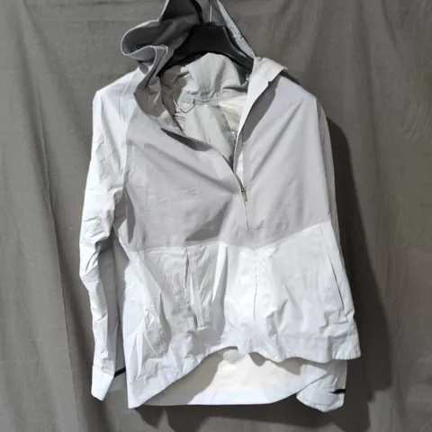 NIKE ZONAL AEROSHIELD JACKET β HOODED, LIGHT GREY/WHITE, SIZE M