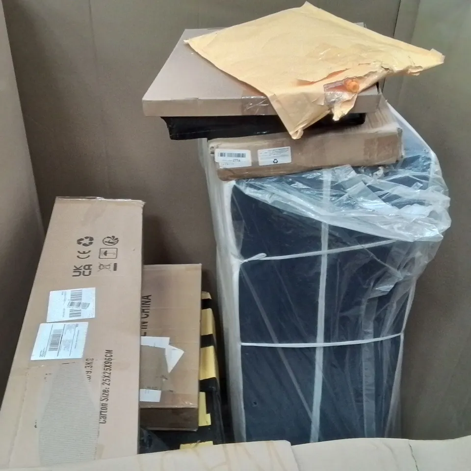 PALLET CONTAINING ASSORTED PRODUCTS INCLUDING: MULTIFUNCTIONAL BASSINET, MATTRESSES, TOILET SEAT, GARMENT RACK ECT