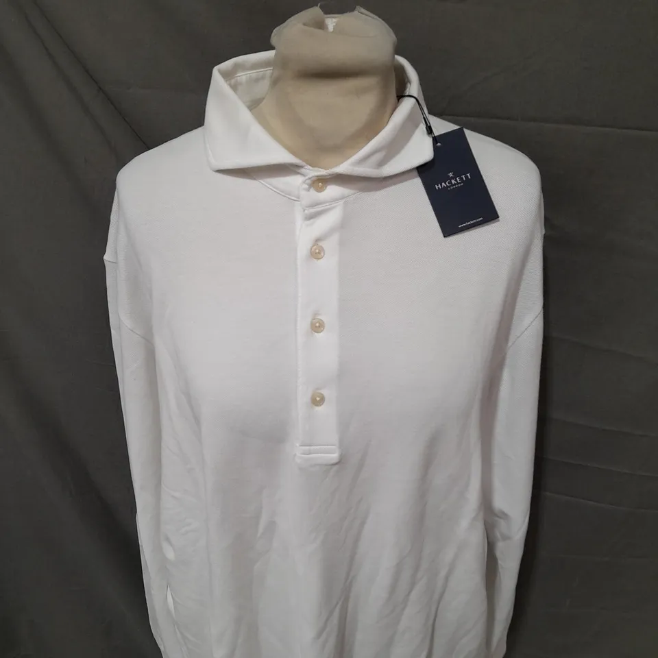 HACKETT CASUAL LONG SLEEVE POLO SHIRT SIZE L