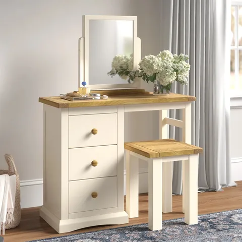 BOXED WHITEHALL DRESSING TABLE WITH MIRROR 