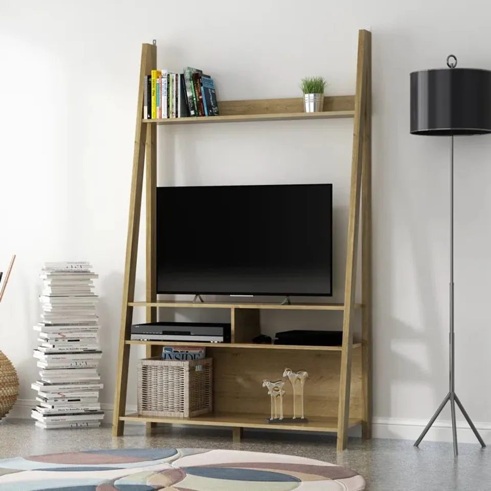 BOXED DUONG TV STAND FOR TV'S UP TO 42" IN BLACK (1 BOX)