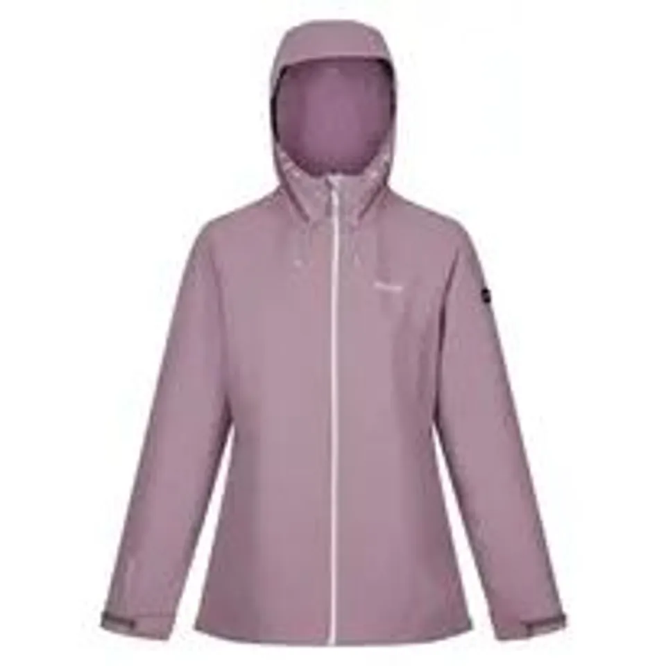 REGATTA WOMENS HAMARA III WATERPROOF JACKET HEATHER SIZE 12