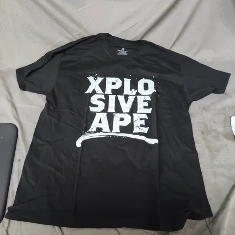 XPLOSIVE APE GYMWEAR - BLACK T-SHIRT - SIZE XL 