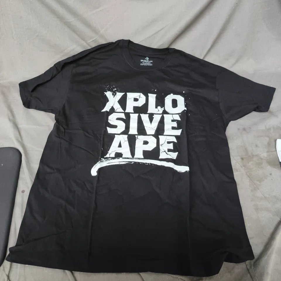 XPLOSIVE APE GYMWEAR - BLACK T-SHIRT - SIZE XL 