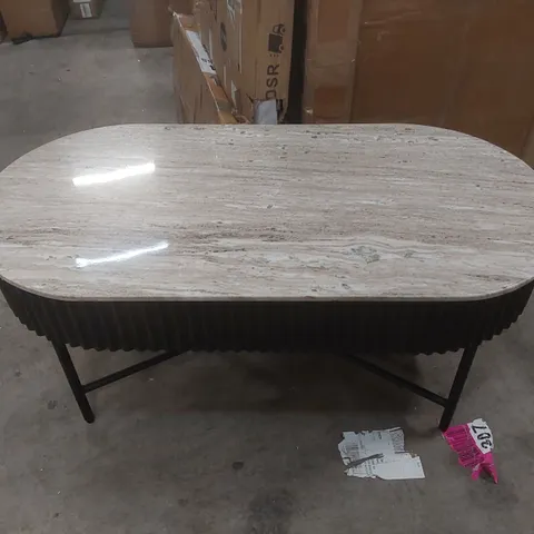 DESIGNER MARBLE TOP COFFEE TABLE