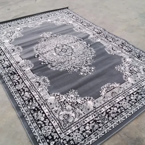 QUALITY DESIGNER LARGE DECORATIVE AREA RUG -GREY- 160×230CM 