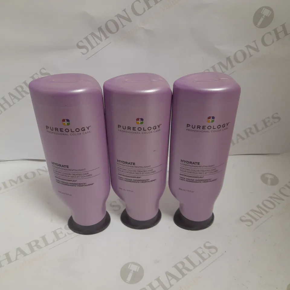 BOX OF 3 PUREOLOGY PROFESSIONAL COLOUR CARE CONDITIONER - 266ML