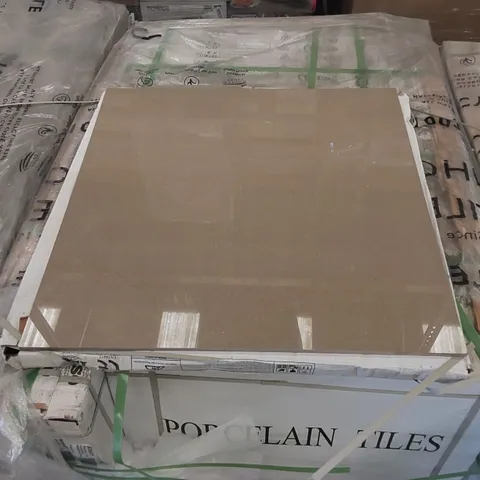 PALLET OF APPROX 30 X CARTONS OF JOHNSON TILES, MODERN FLAX POLISHED PORCELAIN FLOOR TILES - 4 TILES PER CARTON // TILE SIZE: 600 x 600 x 9.5mm