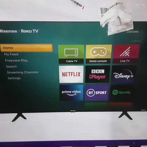 BOXED HISENSE ROKU SMART 4K TV 50" R7 SERIS