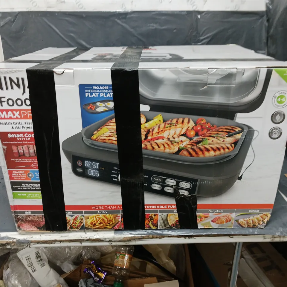 NINJA FOODI MAX PRO HEALTH GRILL, FLAT PLATE & AIR FRYER AG651UK - COLLECTION ONLY