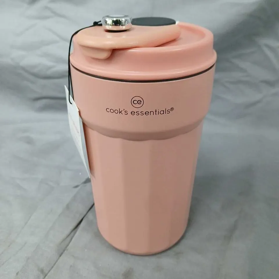COOK'S ESSENTIALS 450ML DIGITAL INSULATED MUG – PINK