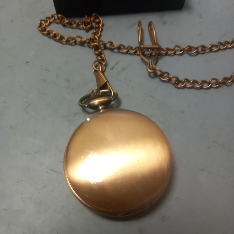 EDISON COPPER LOOK POCKET WATCH