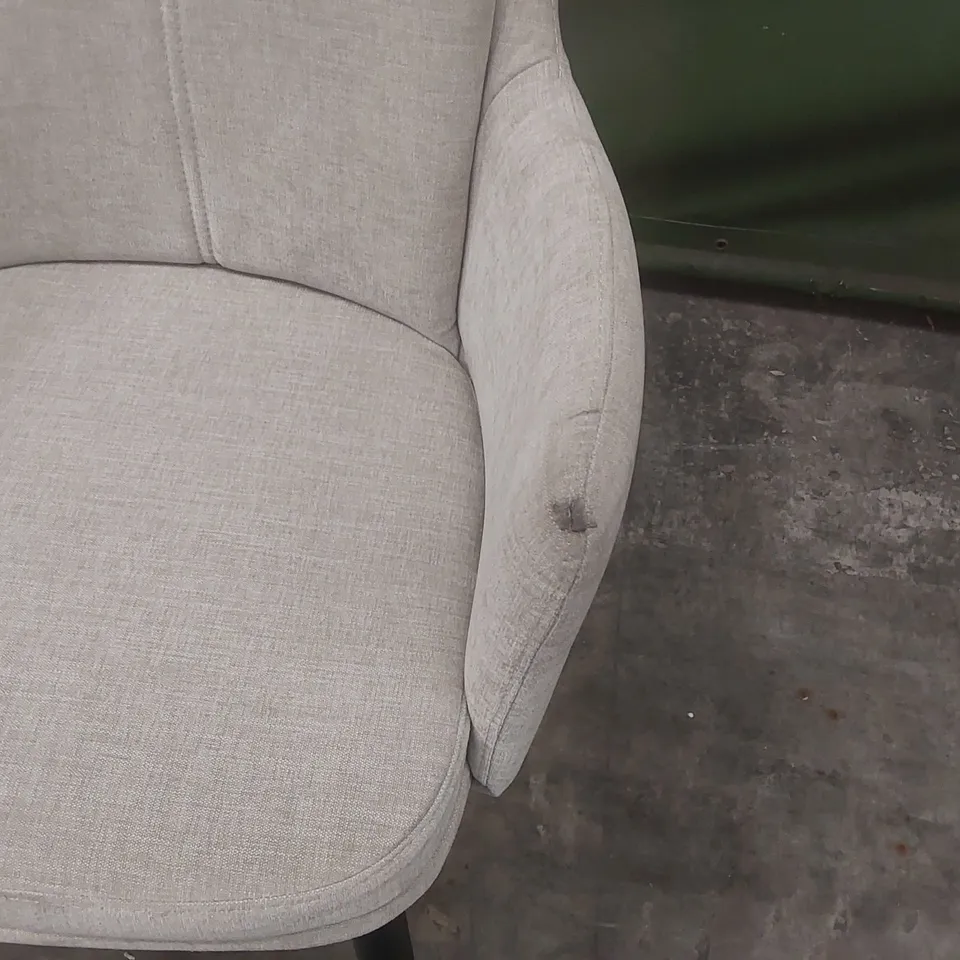 PAIR OF MXF FABRIC UPHOLSTERED DINING CHAIRS 
