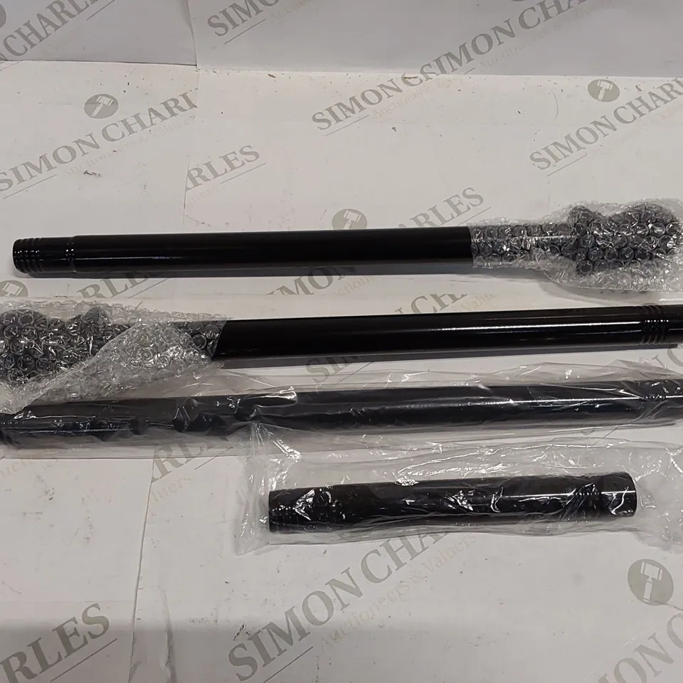 BOXED CURTAIN ROD FOR EYELET CURTAINS - BLACK (1 BOX)