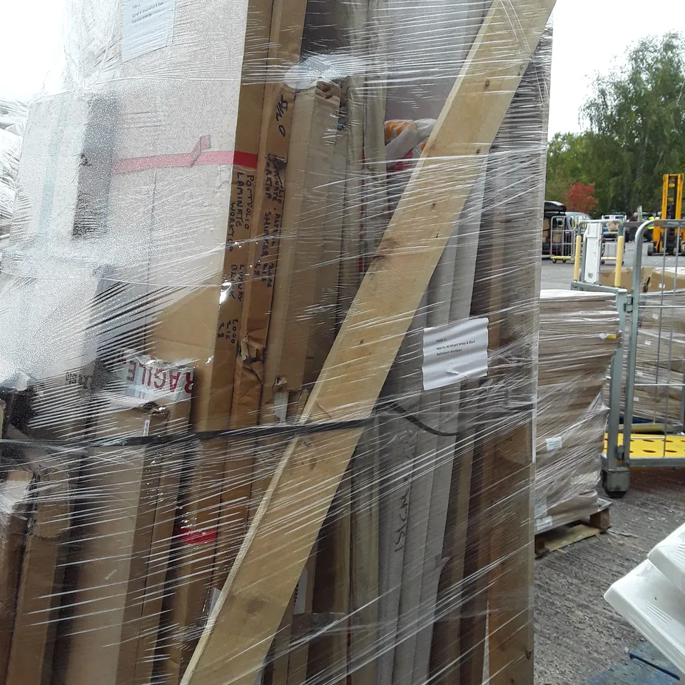 PALLET OF APPROXIMATELY 20 MIXED BATHROOM WORKTOPS
