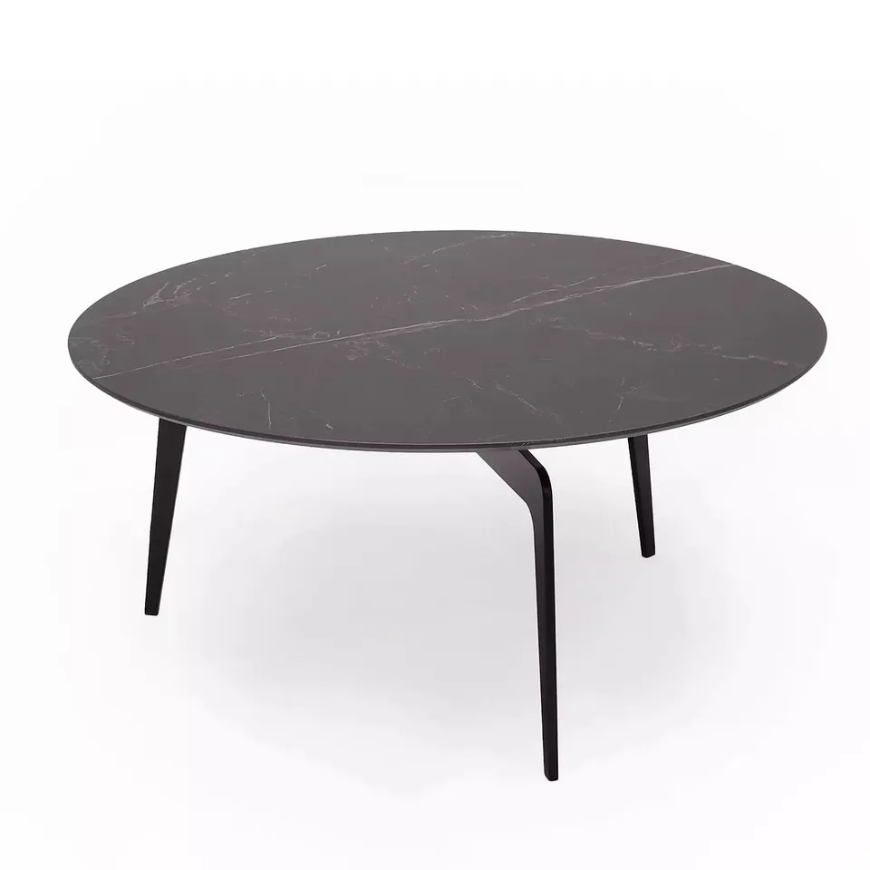 STILETTO CERAMIC TOP COFFEE TABLE - BLACK