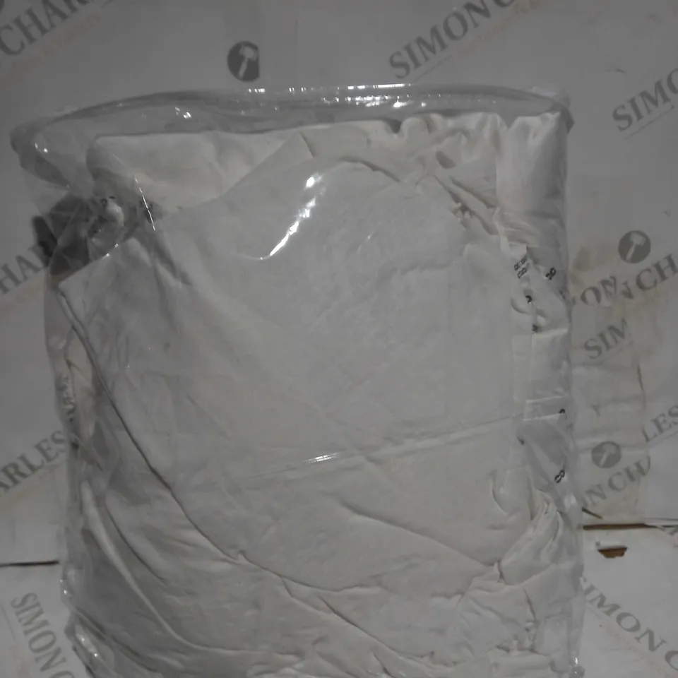 JM BY JULIEN MACDONALD DECO STYLE SEQUIN BEDDING 6 PIECE SET - WHITE - DOUBLE SIZE