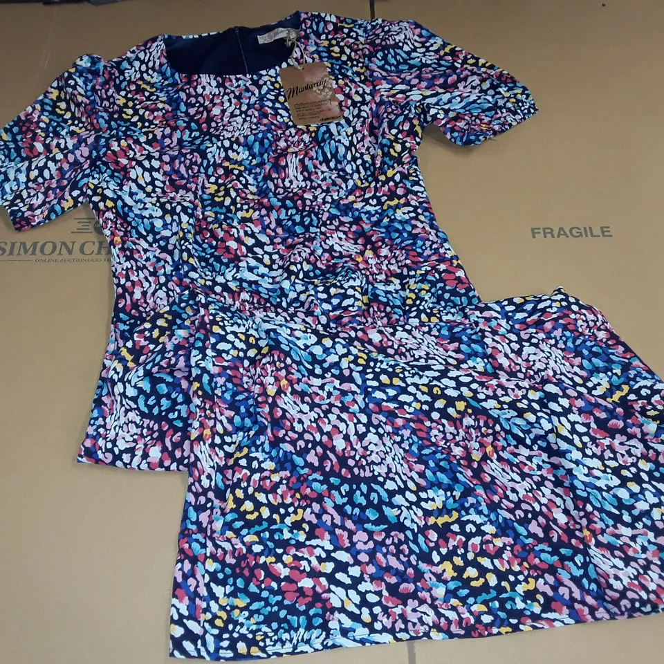 MANTARAY ANIMAL PRINTED PUFF SLEEVE MIDI DRESS - 10