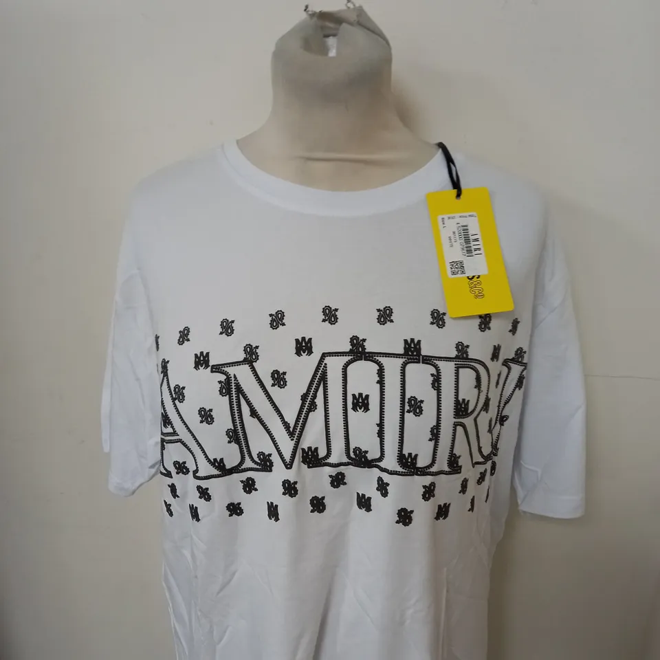 AMIRI GRAPHIC CASUAL T-SHIRT SIZE L