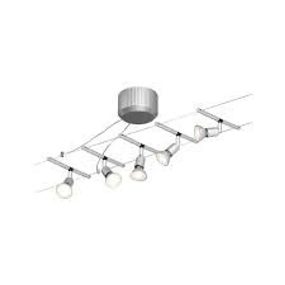 PAULMANN 5 LIGHTS CABLE LIGHTING SYSTEM SPICE SAIL LED CHROME MATT