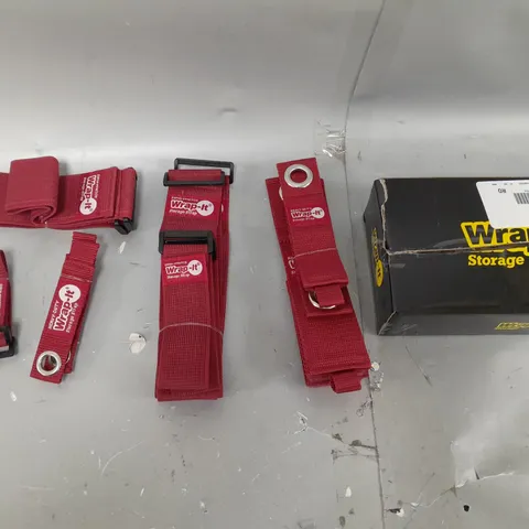 BOXED WRAP IT HEAVY DUTY STORAGE STRAPS - RED