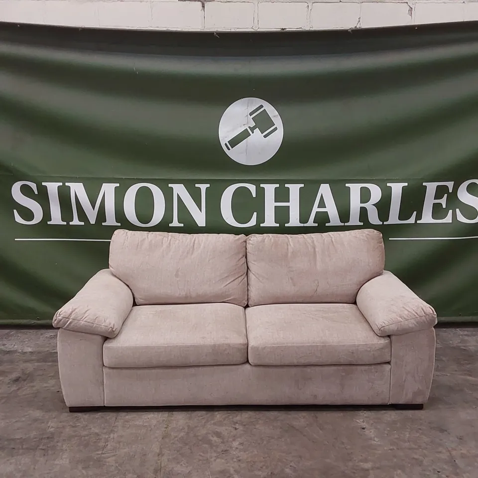 ELIZA FABRIC 3 SEATER SOFA - BEIGE RRP £749