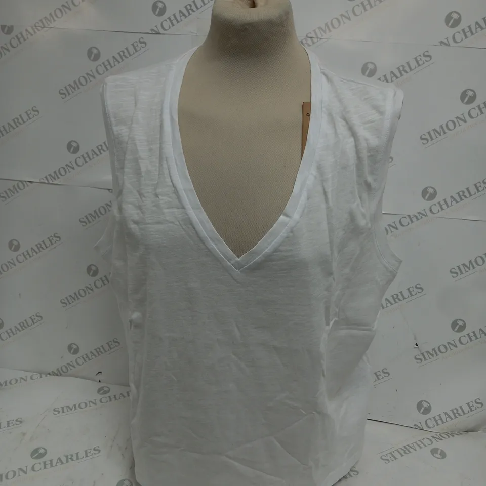 BODEN V-NECK SLUB VEST SIZE XL