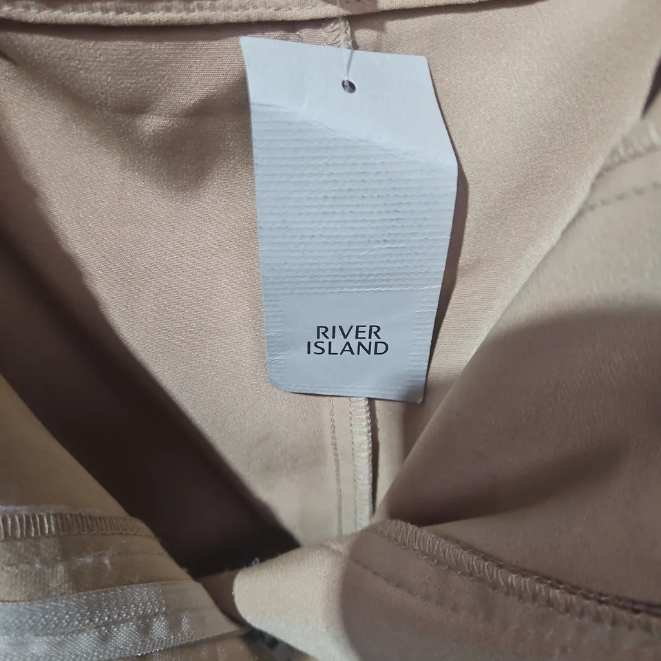 RIVER ISLAND BEIGE TROUSERS , UK 14