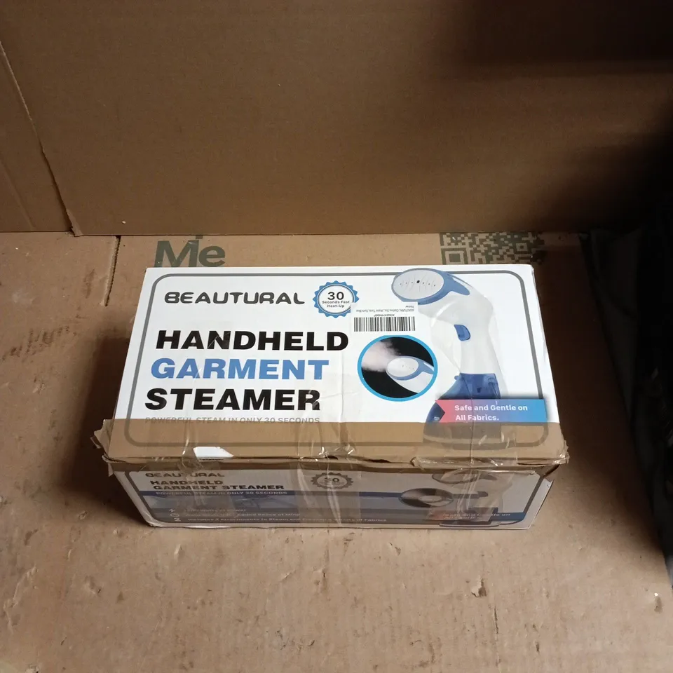 BEAUTURAL HANDHELD GARMENT STEAMER – BLUE/WHITE