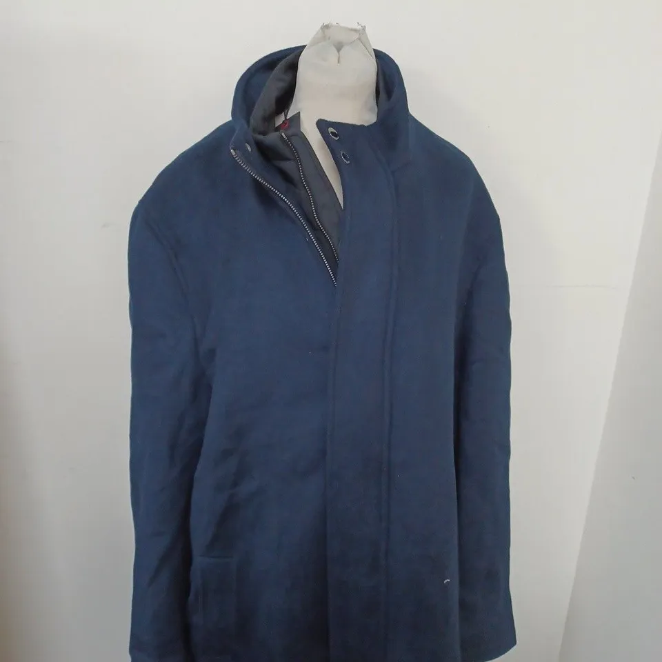 TED BAKER LONDON WOOL BLEND FUNNEL NECK COAT SIZE 6