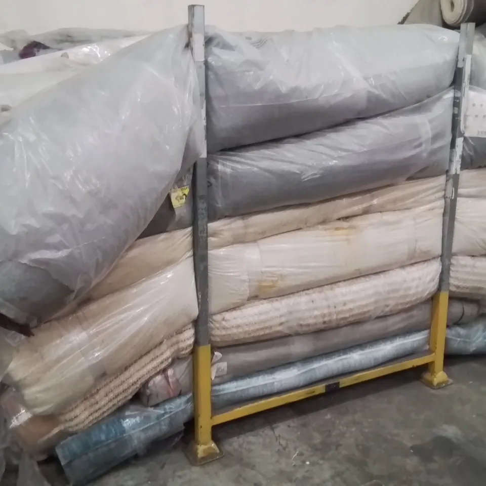 STILLAGE OF APPROXIMATELY 23 QUALITY BAGGED XL DESIGNER RUGS
