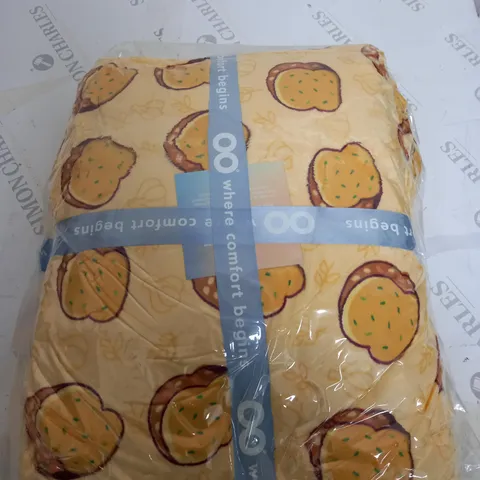 OODIE HOODED OVERSIZED BLANKET - TOAST