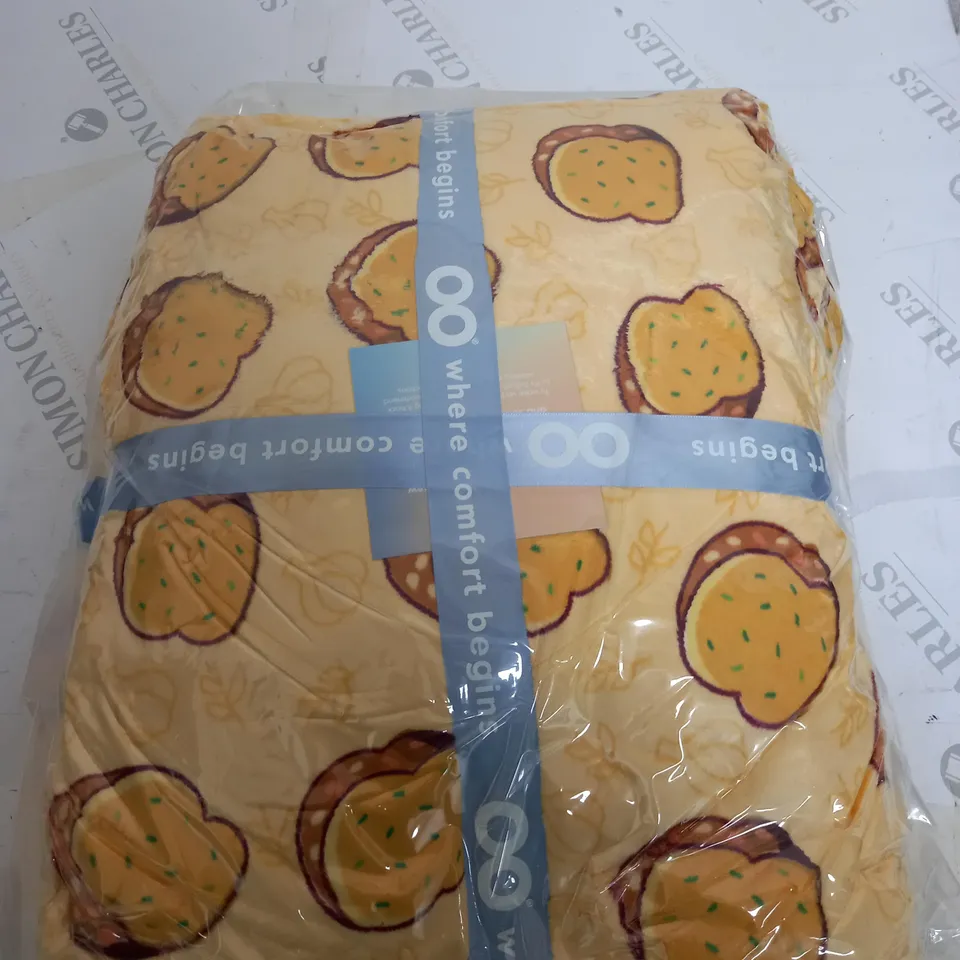 OODIE HOODED OVERSIZED BLANKET - TOAST