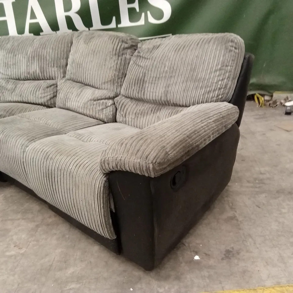 SIENNA FABRIC/FAUX LEATHER HIGH BACK RECLINER CORNER GROUP SOFA RRP £1449