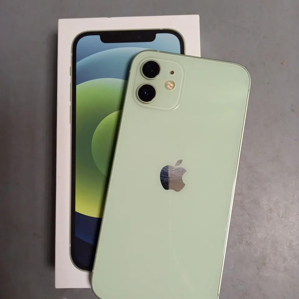 BOXED APPLE IPHONE 12 IN GREEN 64GB