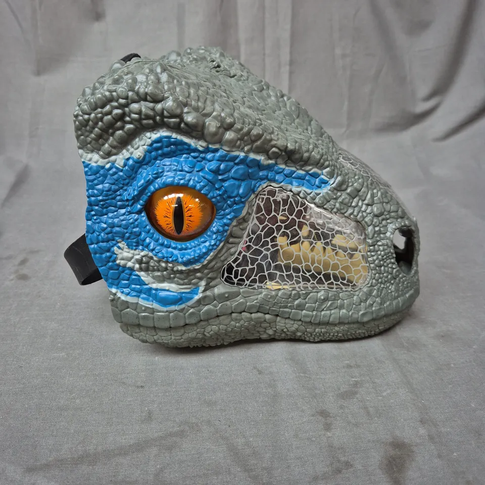 JURASSIC WORLD - CHOMP'N ROAR MASK VELOCIRAPTOR, BLUE