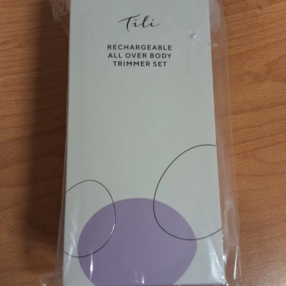 LOT OF 30 BRAND NEW TILI RECHARGABLE ALL OVER BODY TRIMMERS SETS