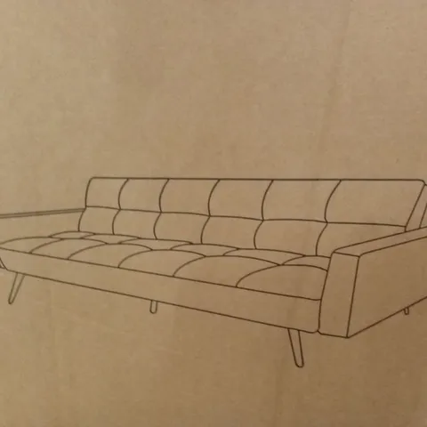 BOXED CHILLAX POSH VELVET PLATIN GREY SOFA BED (1 BOX)