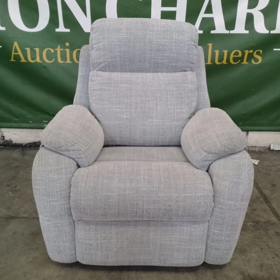 QUALITY DESIGNER G-PLAN KINGSBURY ELECTRIC RECLINER CHAIR - BEACH DUCK EGG