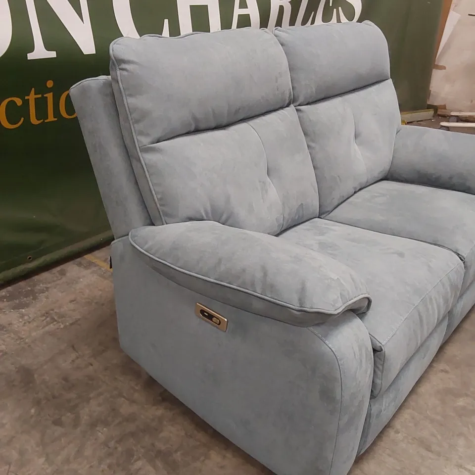 QUALITY DESIGNER ITALIAN MADE LUGANO 2 SEATER ELECTRIC RECLINER LOVESEAT SOFA