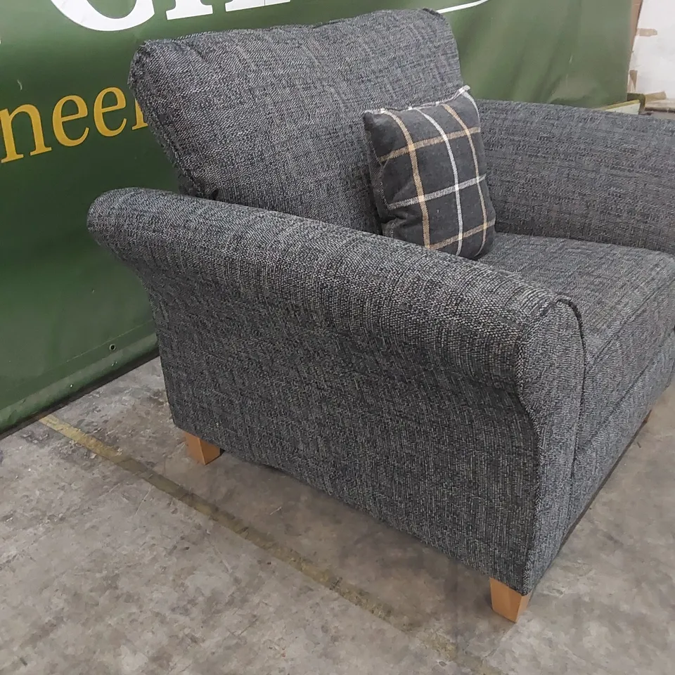 ALSOP FABRIC ARMCHAIR - CHARCOAL  RRP £699