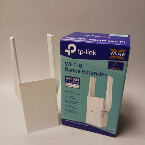 BOXED TP-LINK AX1800 WIFI 6 RANGE EXTENDER