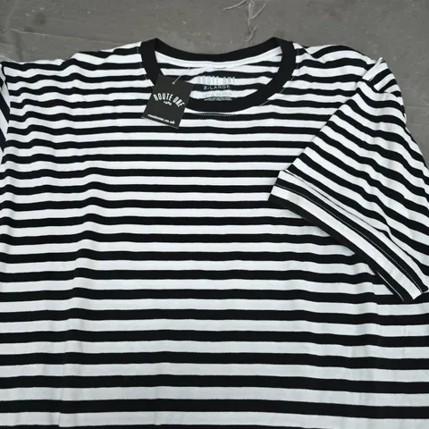 ROUTE ONE STRIPED LONG-SLEEVE T-SHIRT – UK XL