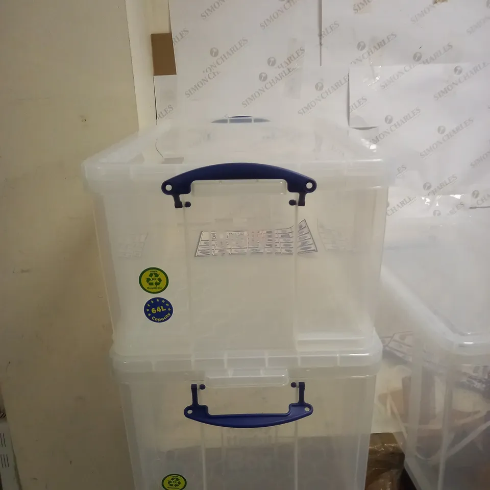 REALLY USEFUL CLEAR PLASTIC STORAGE BOX